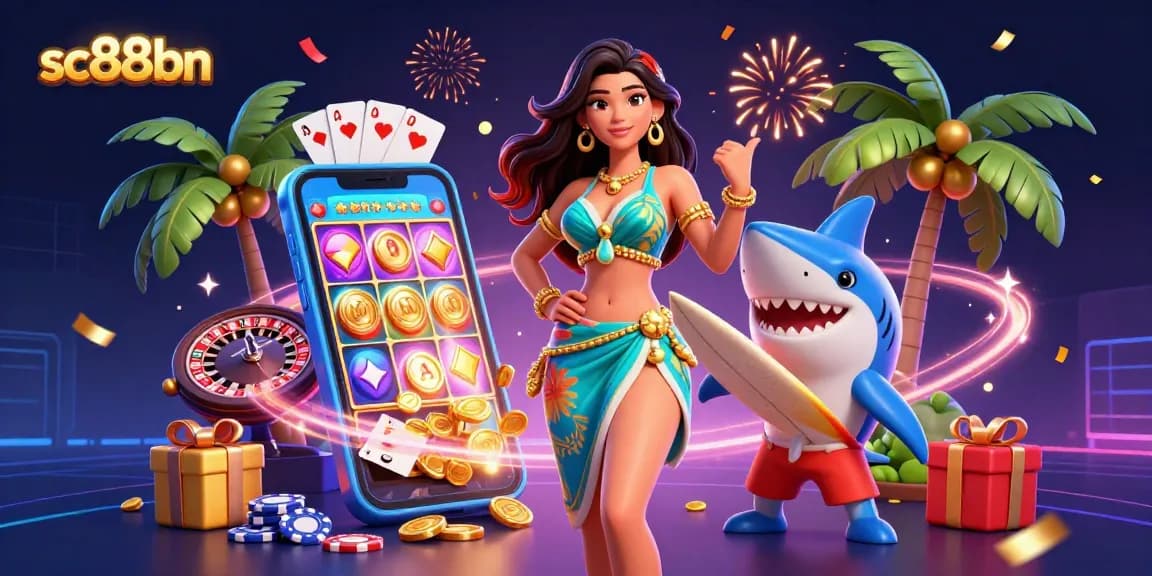 Watch sc88bn's immersive casino experience with vibrant characters and exciting game elements.