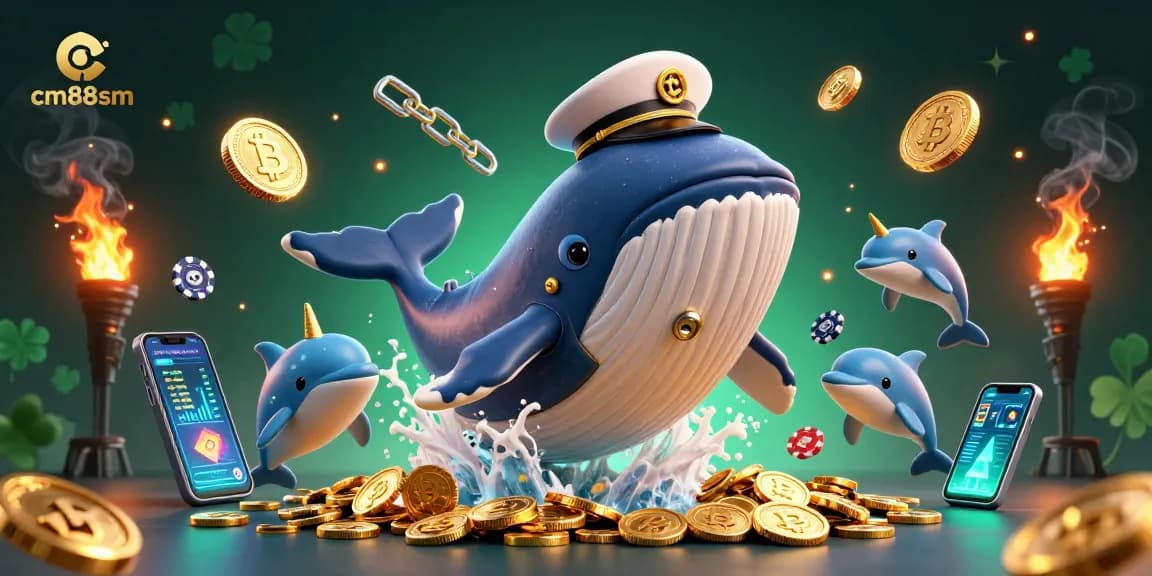 Engage with cm88sm and dive into excitement as whales, narwhals, and dolphins play with coins and chips.