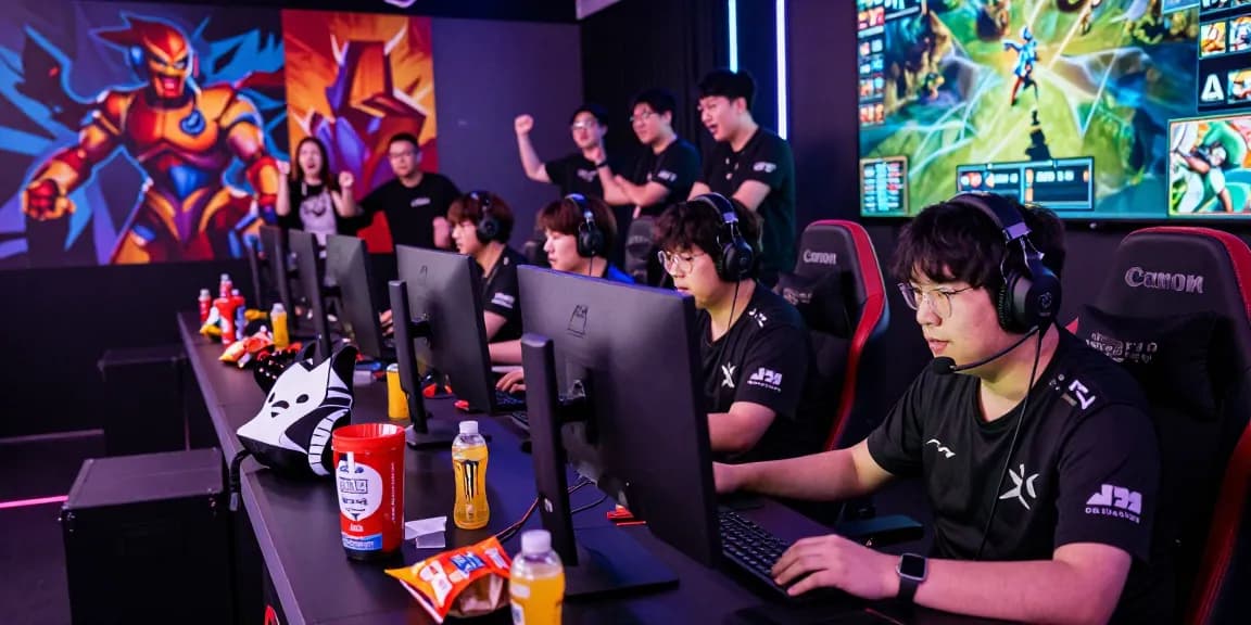 Online gaming excitement at https://hello88ke.com/ with players engaged in an esports match, showcasing immersive energy and vibrant atmosphere.