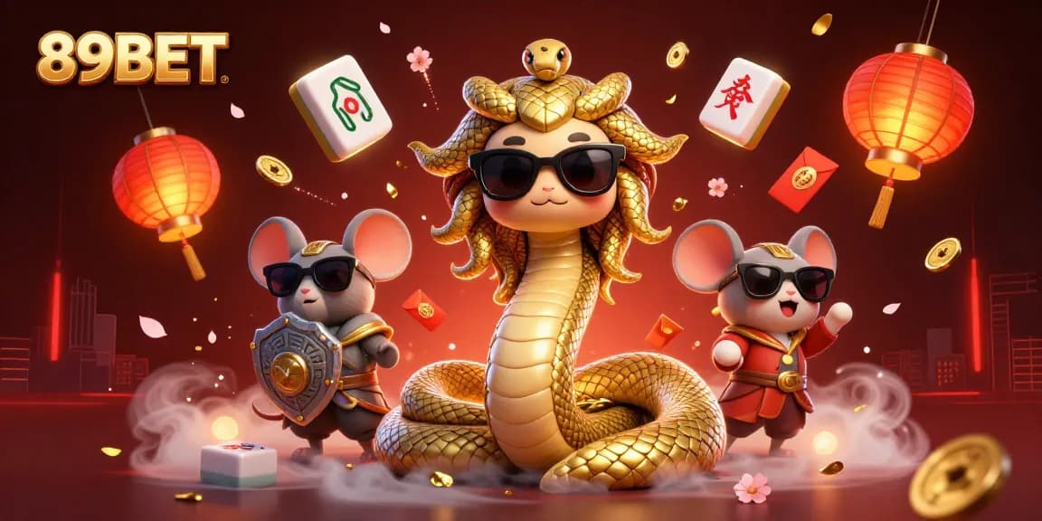 Engage with 89BET's thrilling gaming world featuring Medusa and warrior in a dynamic casino scene.