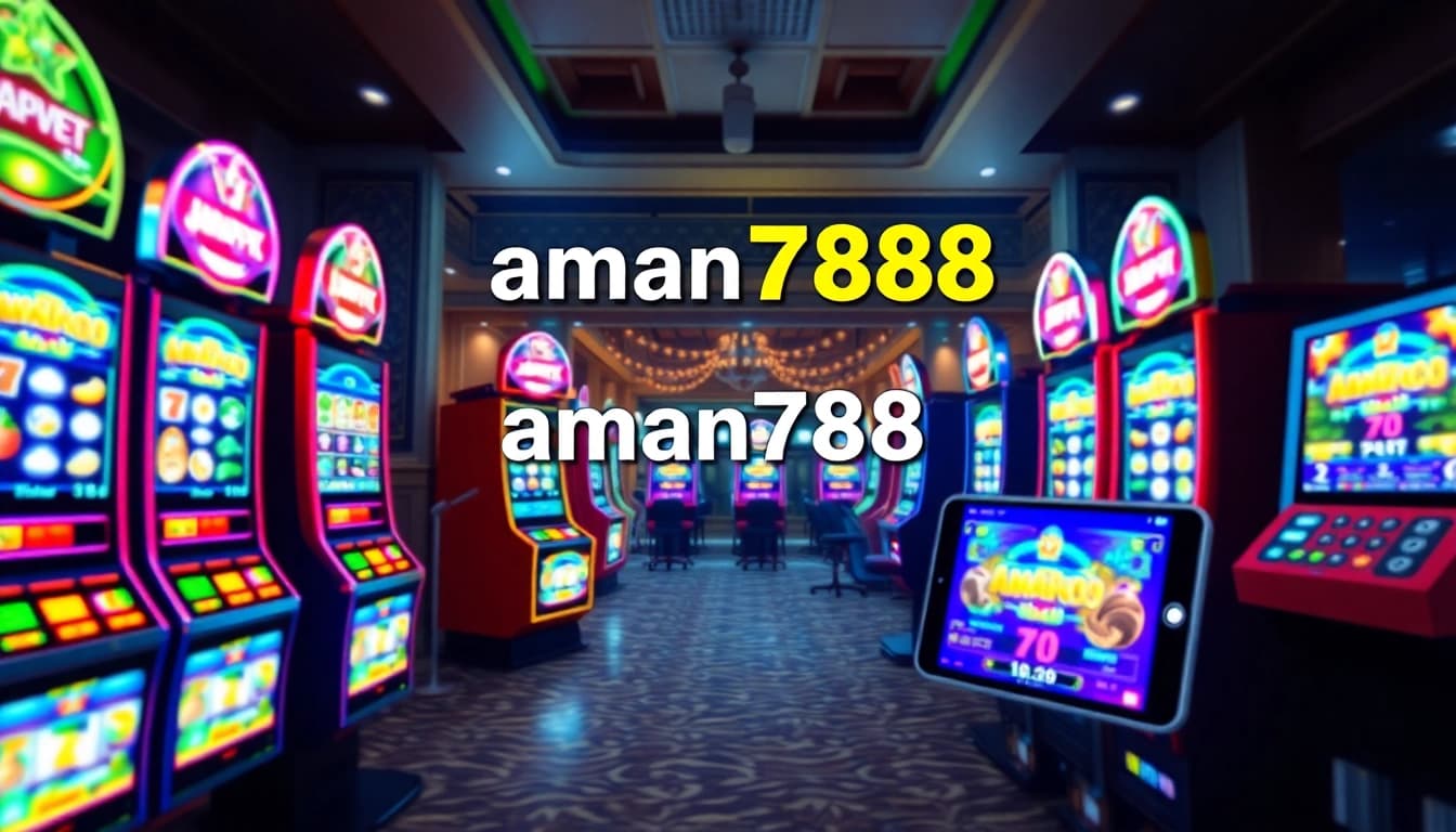 Engage with aman788's exciting online slots featuring vibrant machines and thrilling jackpots.