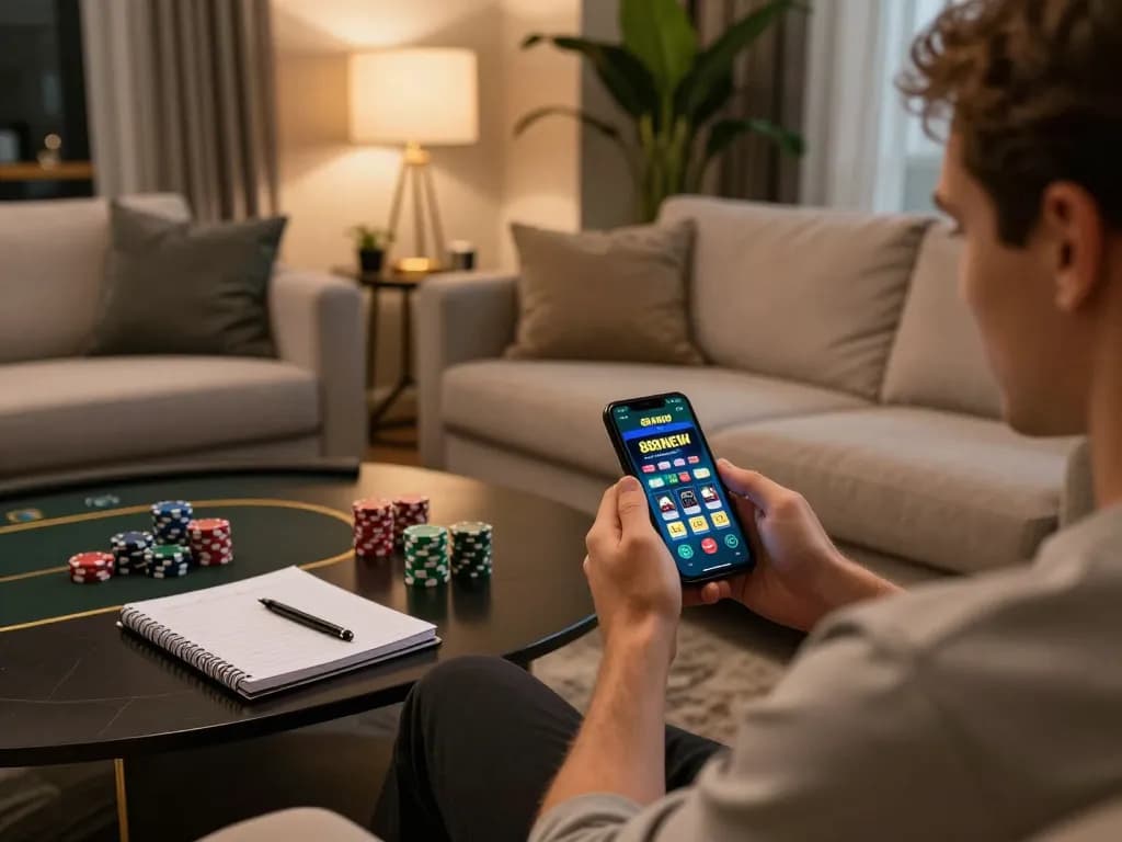 Engaging in online gaming with the 888NEW mobile app while relaxing at home