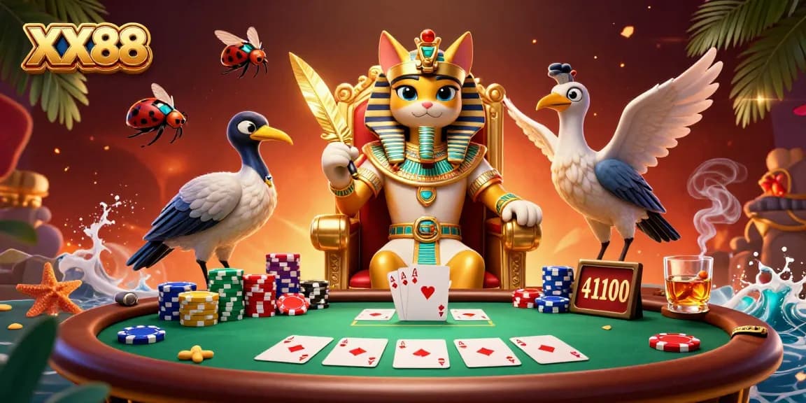Experience thrilling action at XX88 with vibrant poker scenes and engaging game elements.