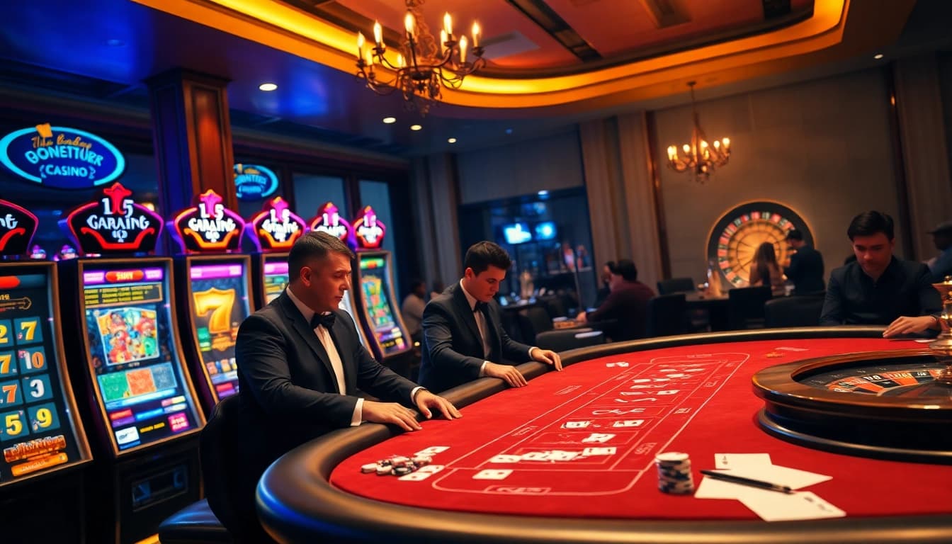 Engage in thrilling gameplay at https://oxbet89.com/ featuring luxurious casino tables and colorful slot machines.