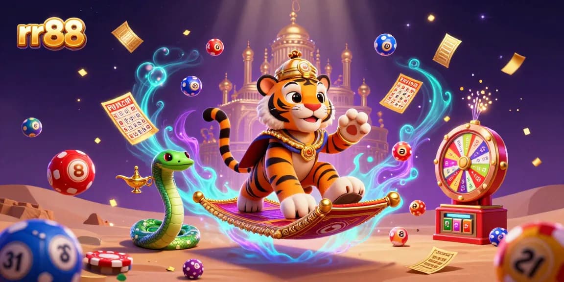 Experience excitement at rr 88 with vibrant gameplay, colorful lottery balls, and golden prizes amidst a thrilling atmosphere.