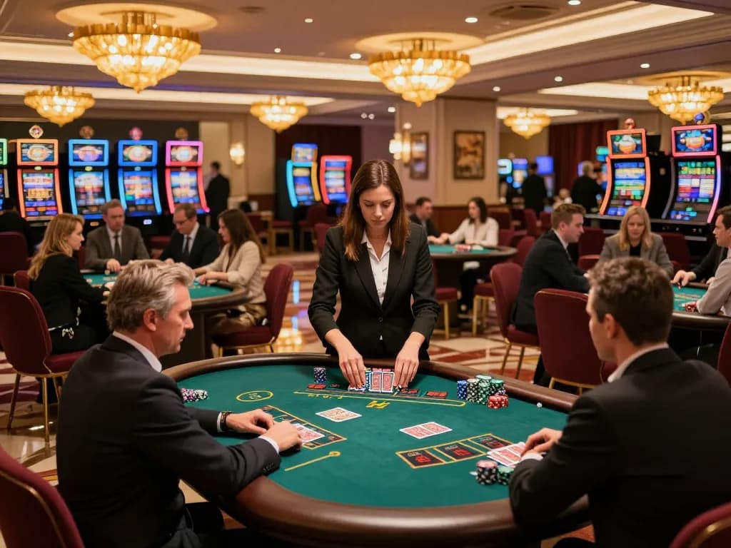 Players strategizing in cm88 casino environment filled with action and vibrant gaming atmosphere
