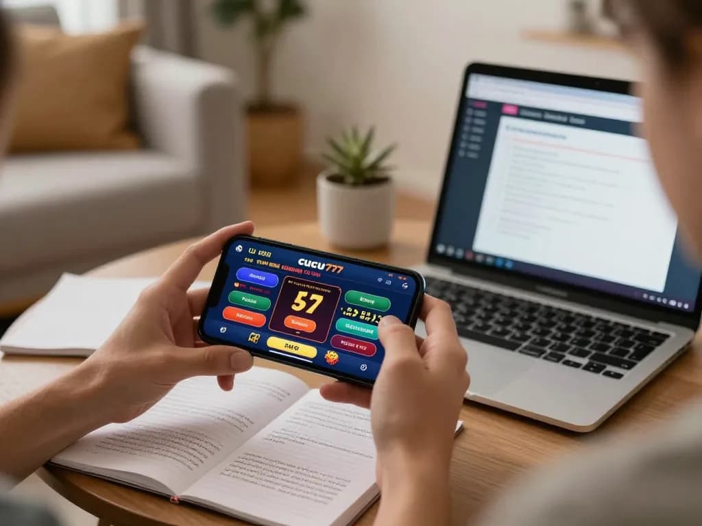 Cucu777 app in action with live dealer game, showcasing immersive online gambling experience