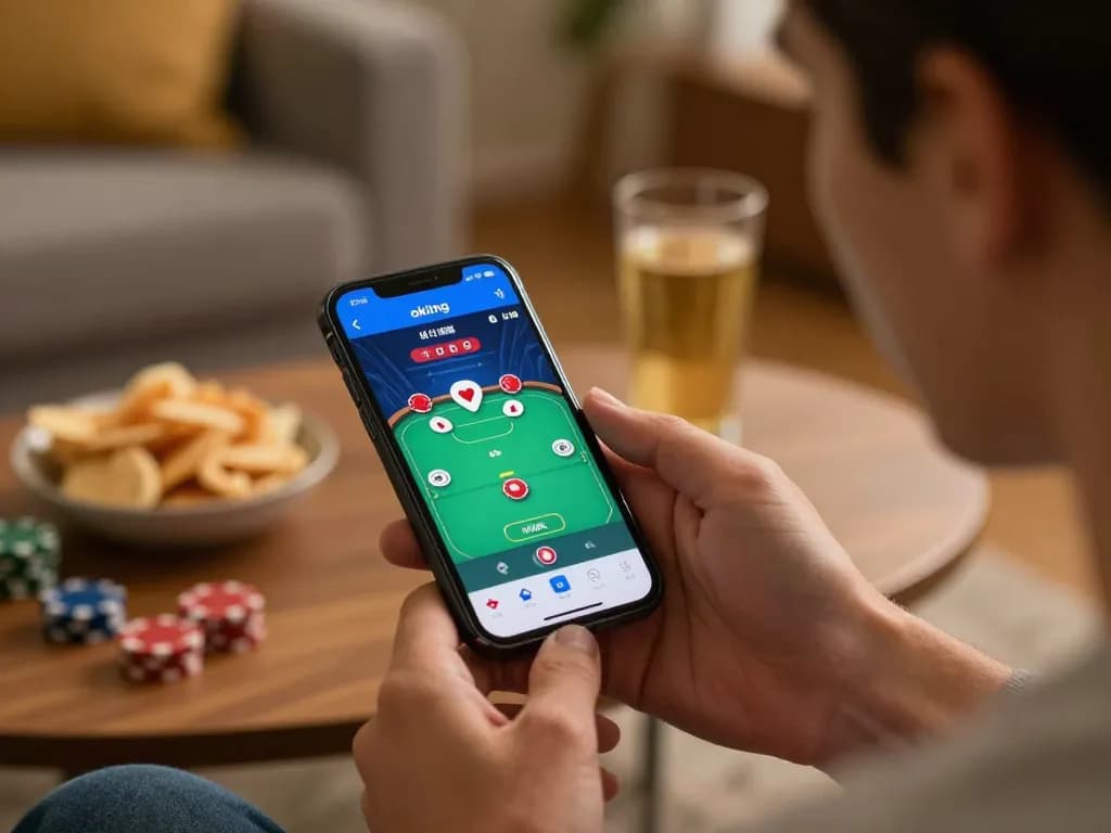 Engage in thrilling poker action using the okking app while relaxing at home.