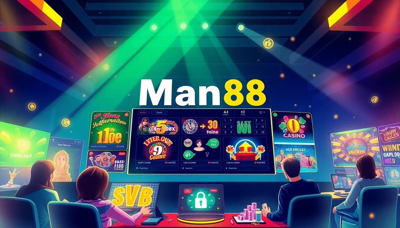 Engaging online gambling experience at Man88 with vibrant games and secure transactions.