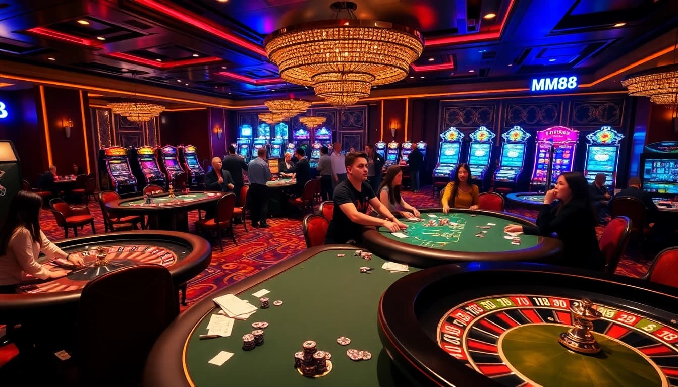 Experience the thrill of winning at https://mm88.bar/ with a lively casino atmosphere full of poker games and slot machines.