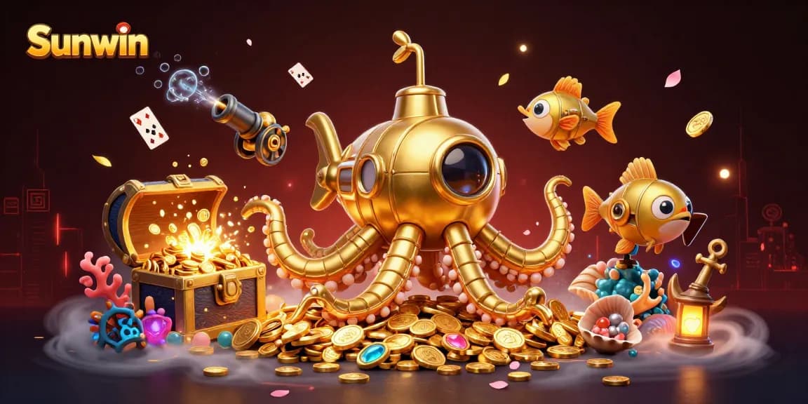 Experience thrilling gambling adventures with Sunwin's vibrant underwater casino scene.
