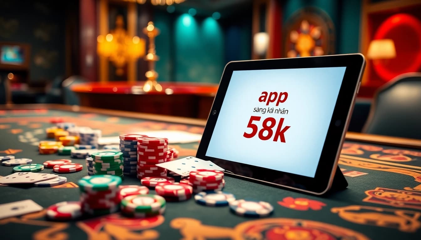 Experience stunning gambling visuals featuring the app - đăng ký nhận 58k promotion.