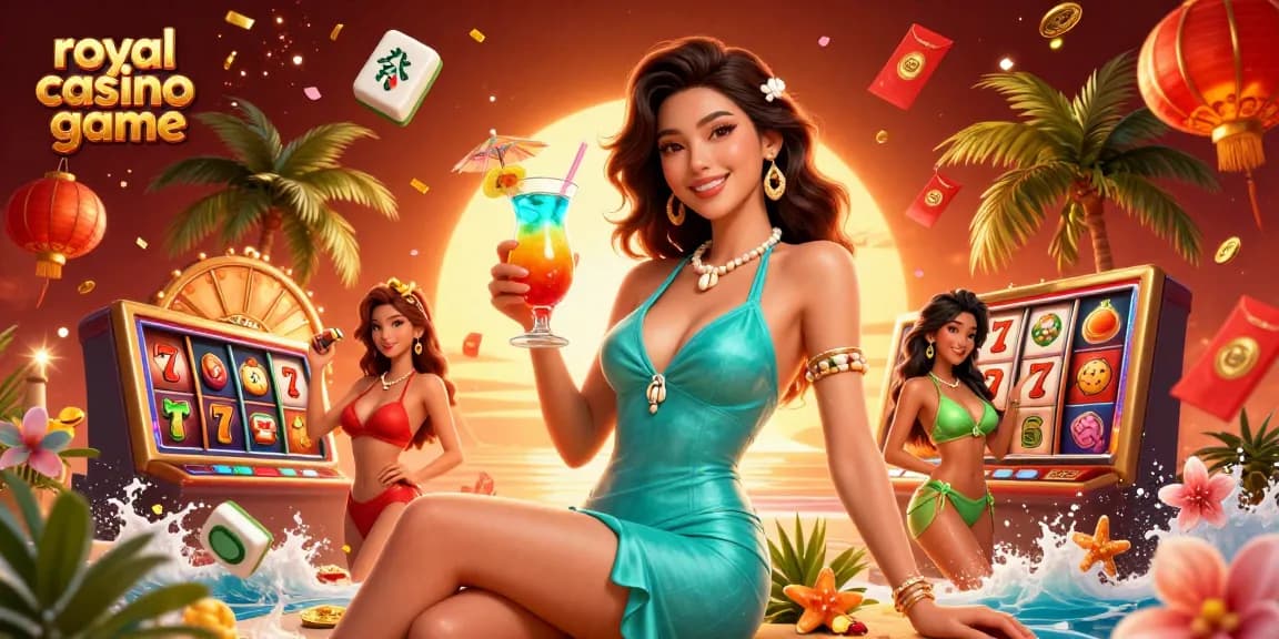 Experience the thrill of the royal casino game with this vibrant 3D illustration showcasing glamorous gameplay.