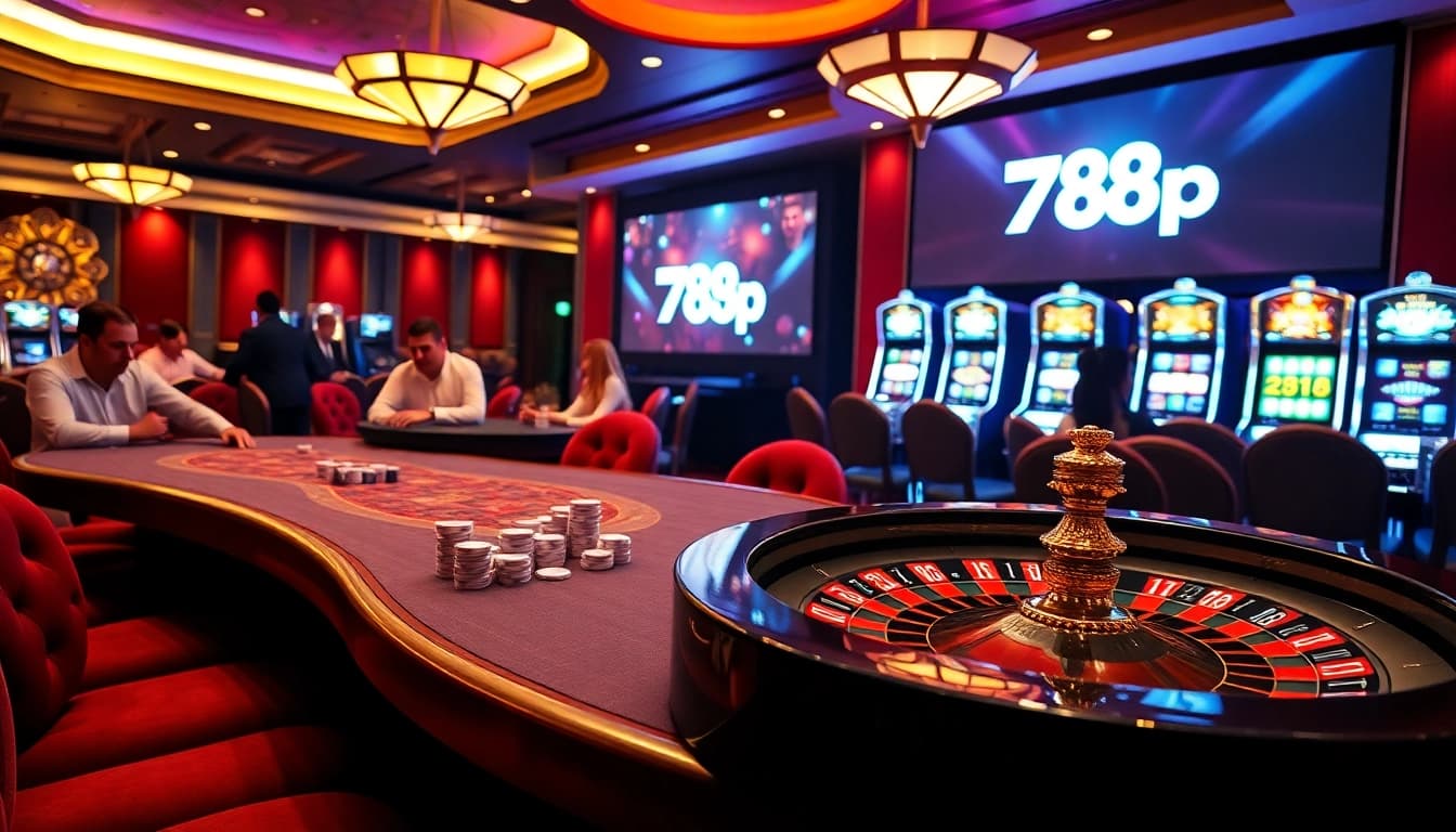 Experience the thrill of high stakes at 789p with lively casino tables and spinning roulette wheels.