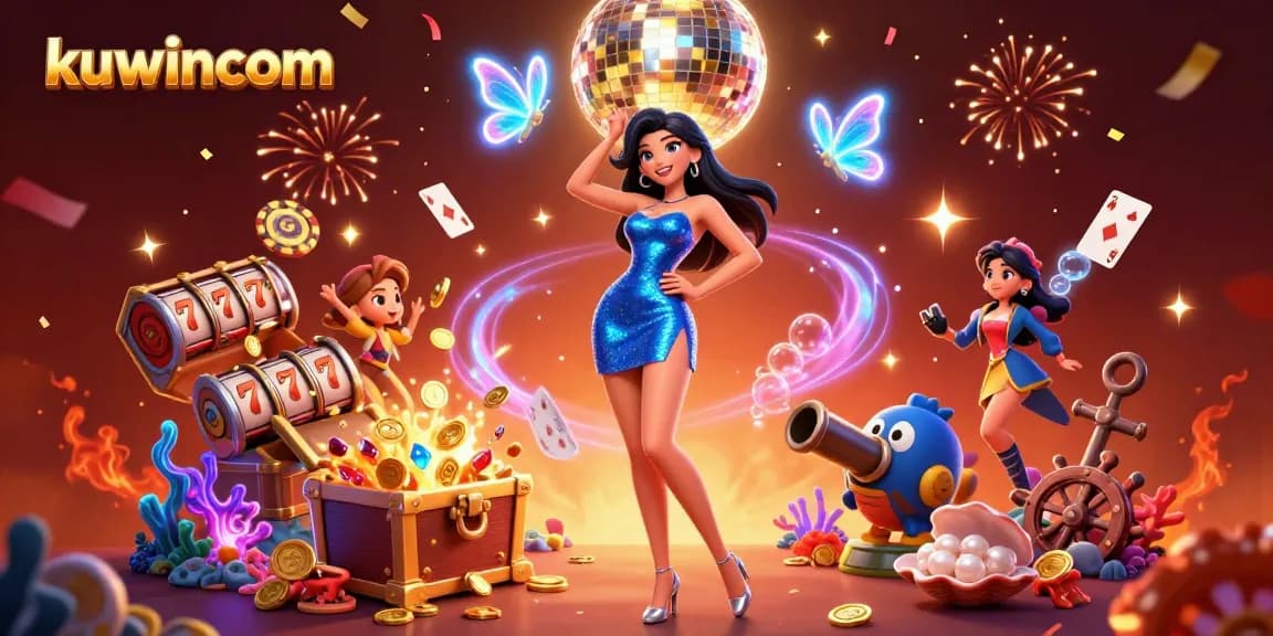 Kuwincom offers an exciting casino atmosphere filled with vibrant slots, dynamic 3D characters, and rich gaming elements.
