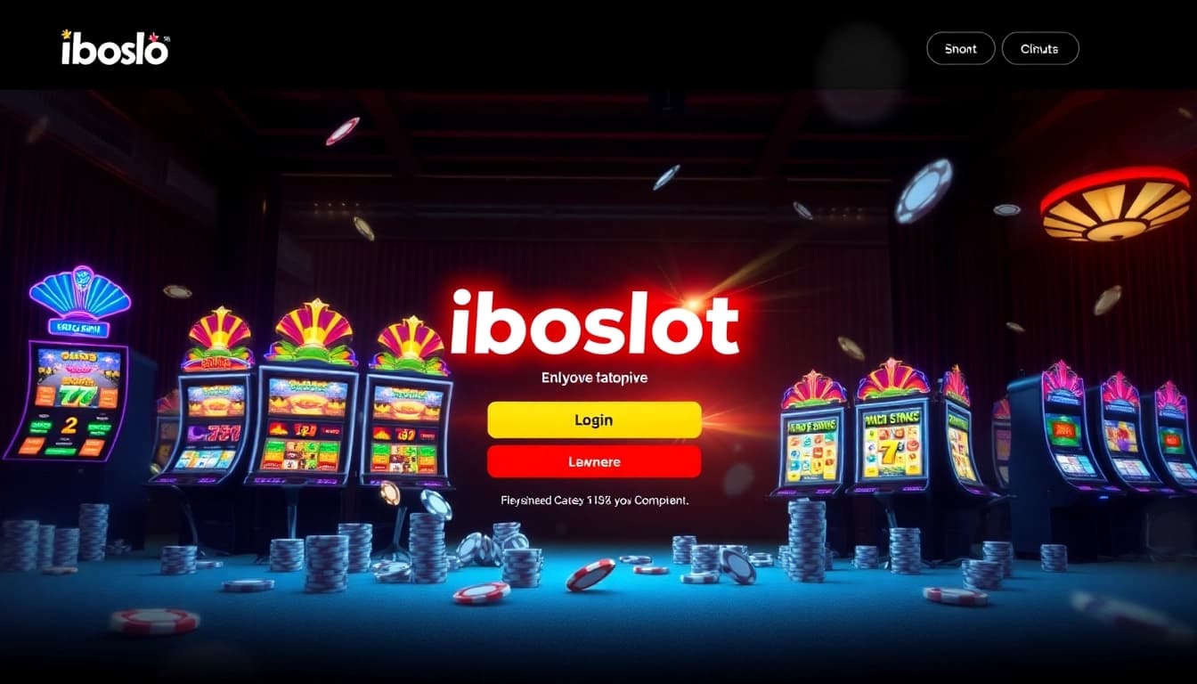 Experience seamless iboslot login on a vibrant online casino platform with exciting gaming elements.