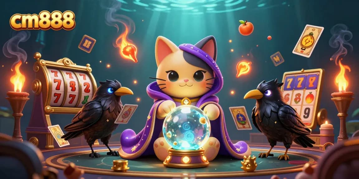 Experience immersive gambling fun with cm888, featuring vibrant characters and exciting casino elements.