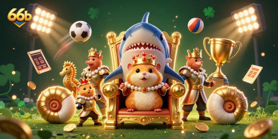 Engage with thrilling sports betting at 66b, as the golden hamster king rules a dynamic casino scene.