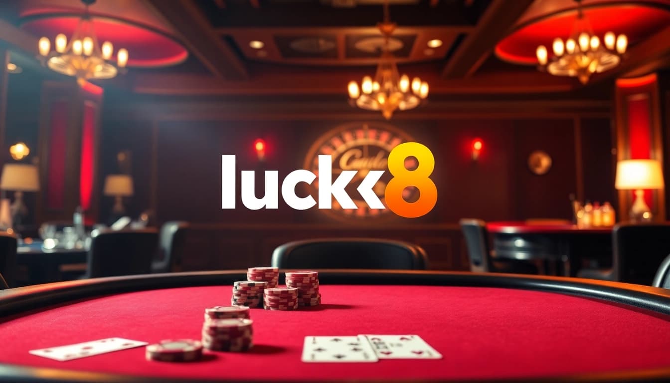 Engage with luck8 cc at a luxurious poker table with rich ambiance and exciting digital interfaces.