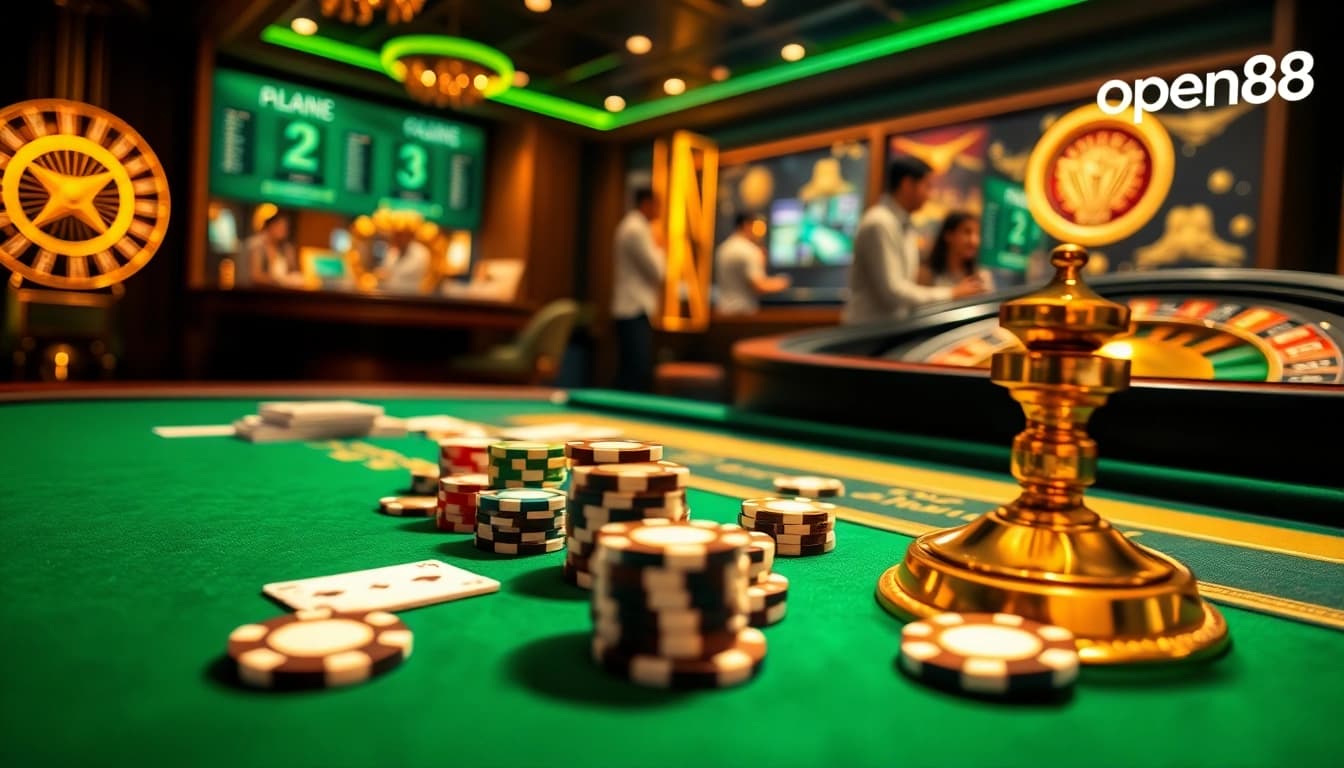 Experience thrilling possibilities at open88 with vibrant casino tables and engaging gameplay.
