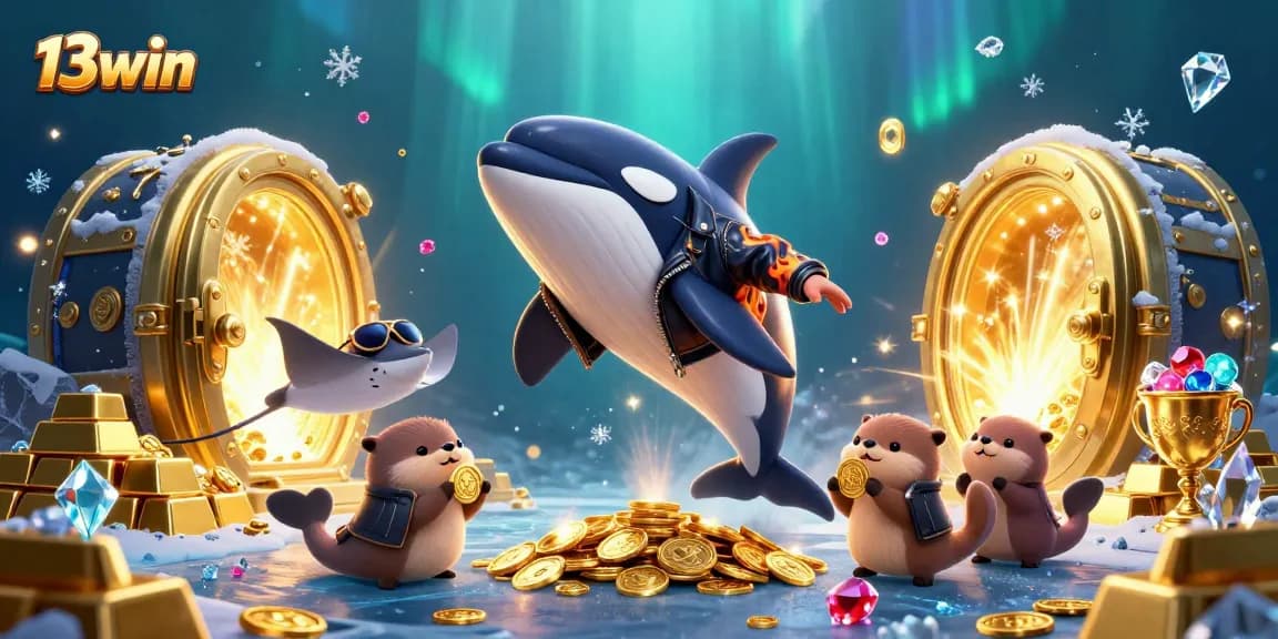 Play big at 13win with exciting characters discovering hidden treasures in an underwater casino adventure.