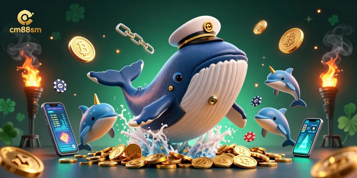 Engage with cm88sm and dive into excitement as whales, narwhals, and dolphins play with coins and chips.