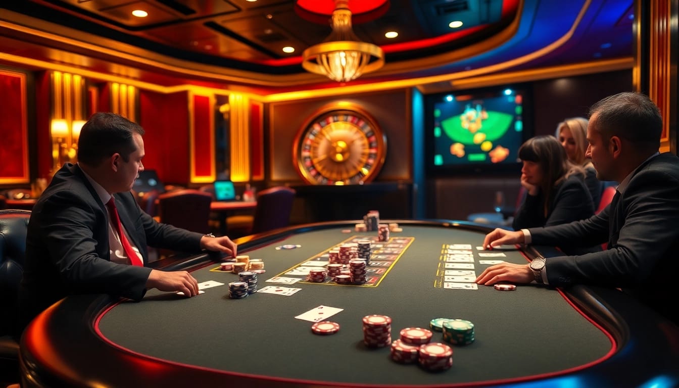 Gamble and win big at the exciting vaoluoitv com online poker tables with vibrant cards and chips.