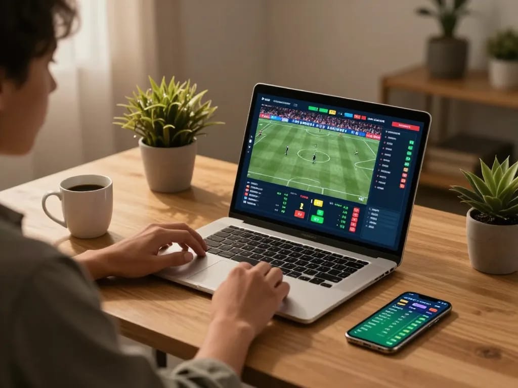 Engage in sports betting strategies on https://uu88.blog/ from a stylish home office environment