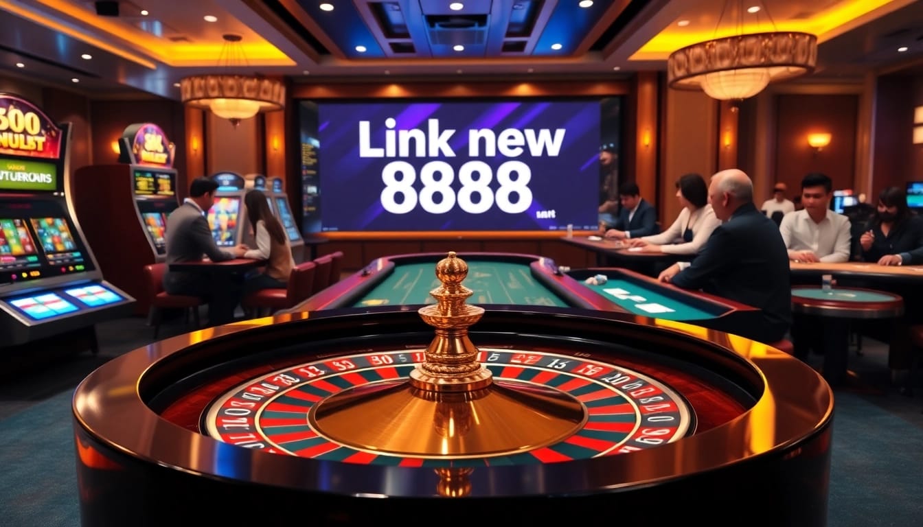 Join the excitement at Link 888new, featuring engaging table games and vibrant slot machines.