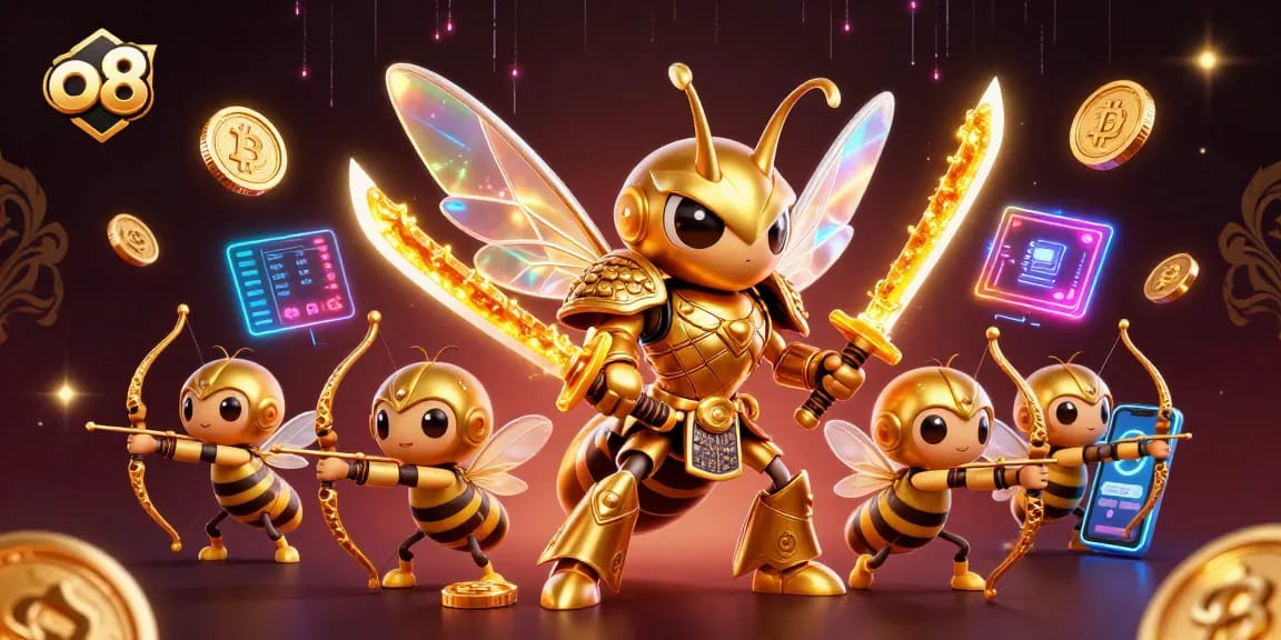 Experience thrilling gameplay at o8 with vibrant neon details and stunning 3D casino visuals.