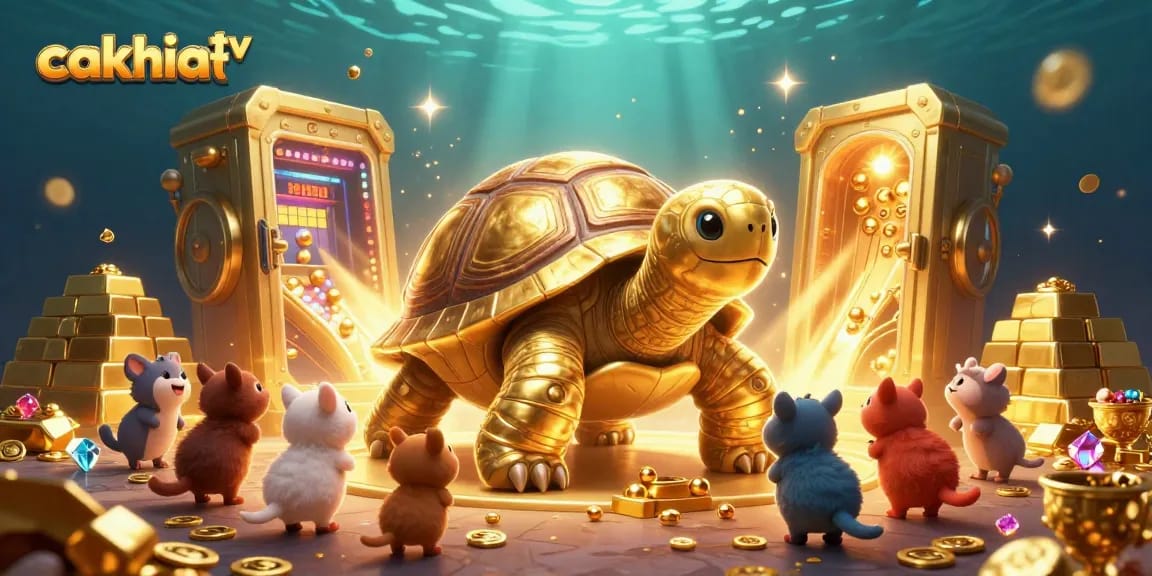 Experience thrilling action with cakhia tv's energetic gambling scene featuring vibrant treasures and lively characters.