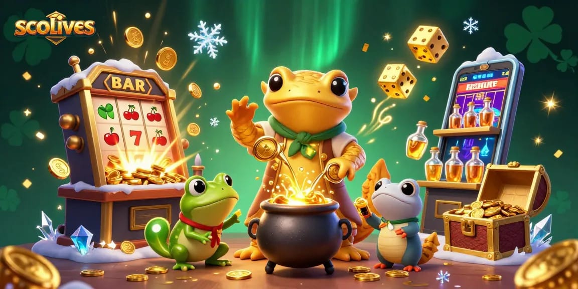 Socolives showcases an enchanting scene of a golden salamander alchemist surrounded by thrilling casino elements, creating a magical gaming environment.