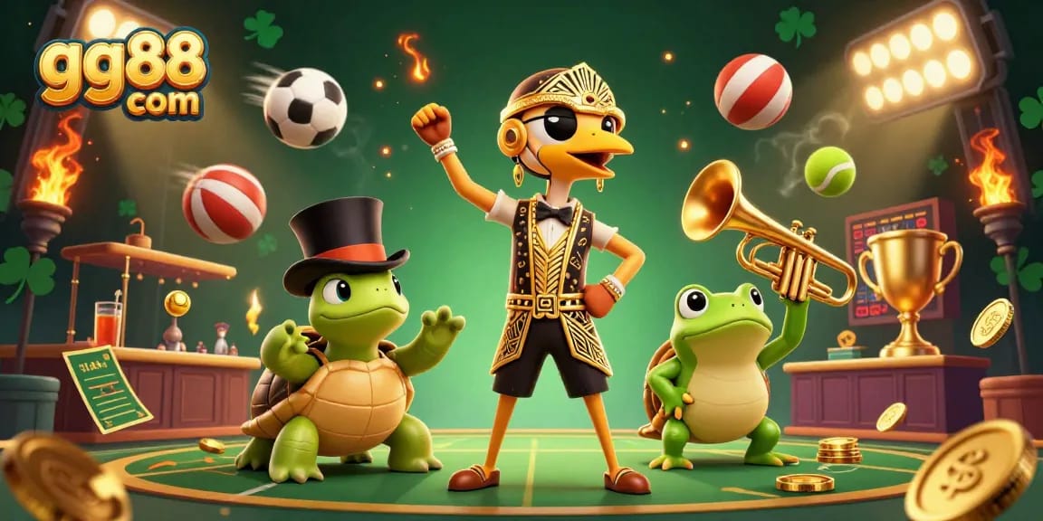 Experience thrilling gaming moments at gg88 com with vibrant characters and sports elements.