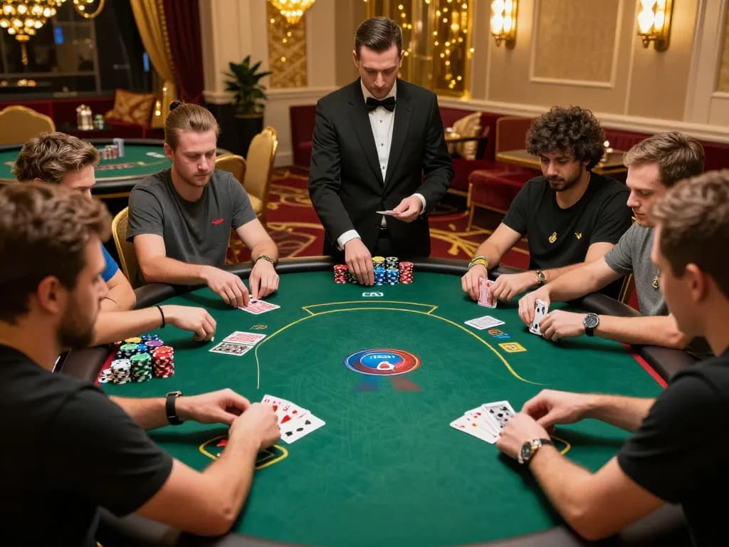 Play a winning hand at RED88 poker table during an exciting game night.
