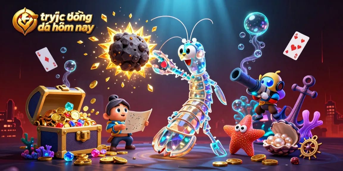Experience trực tiếp bóng đá hôm nay with vibrant elements and dynamic gambling visuals in an engaging scene.