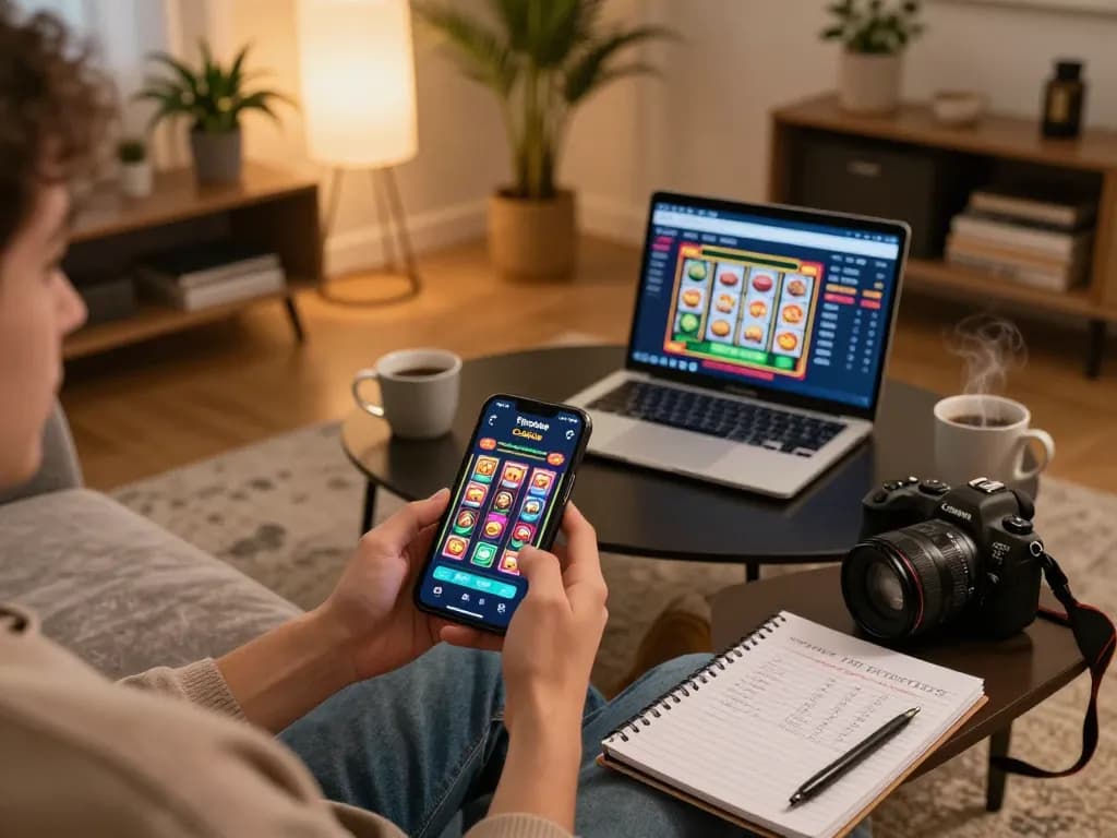Using the 79sodoe app on a smartphone while relaxing at home for an engaging gambling experience