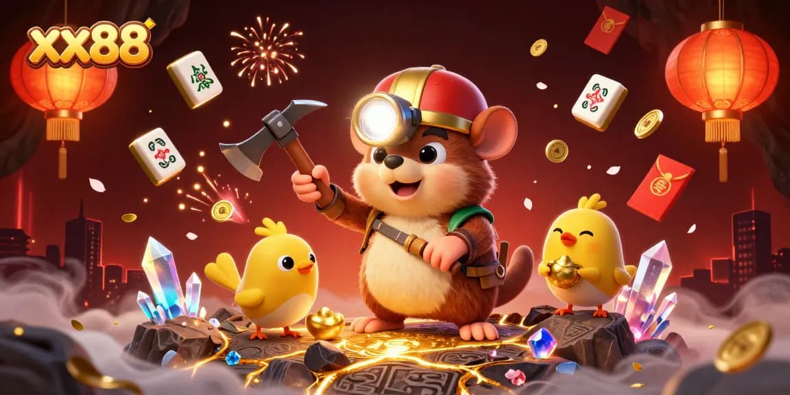 Experience thrilling gameplay at xx88 with vibrant characters, treasures, and dynamic elements.