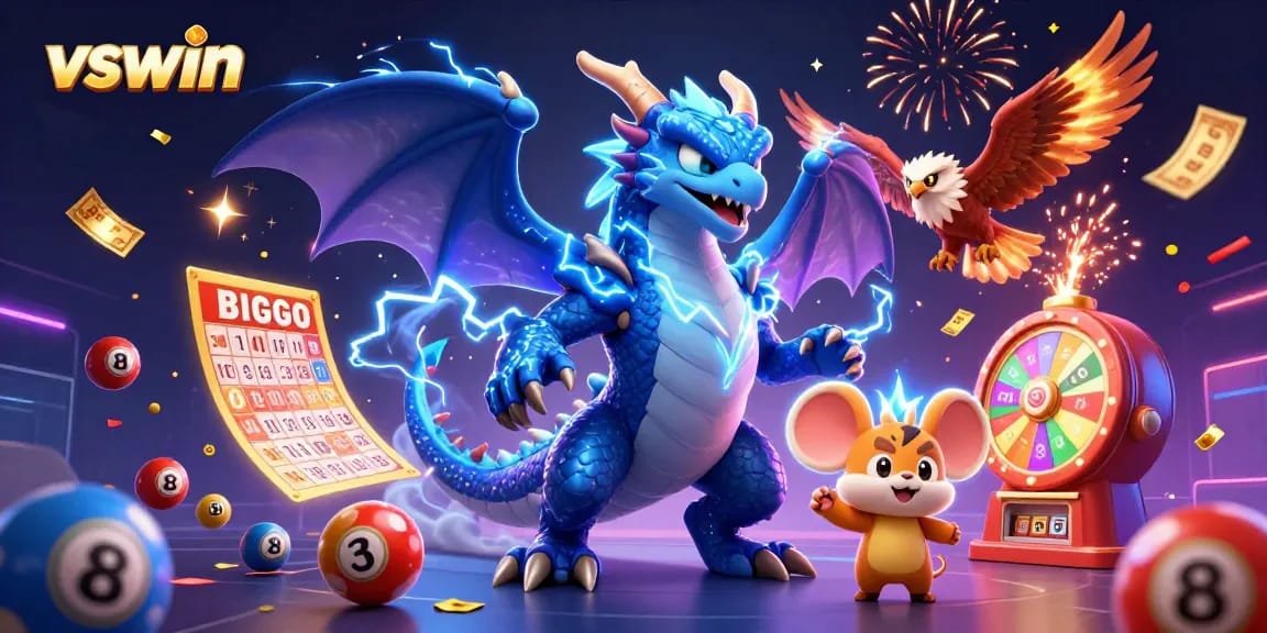 Experience the excitement of vswin with a vivid illustration of dynamic gaming elements.