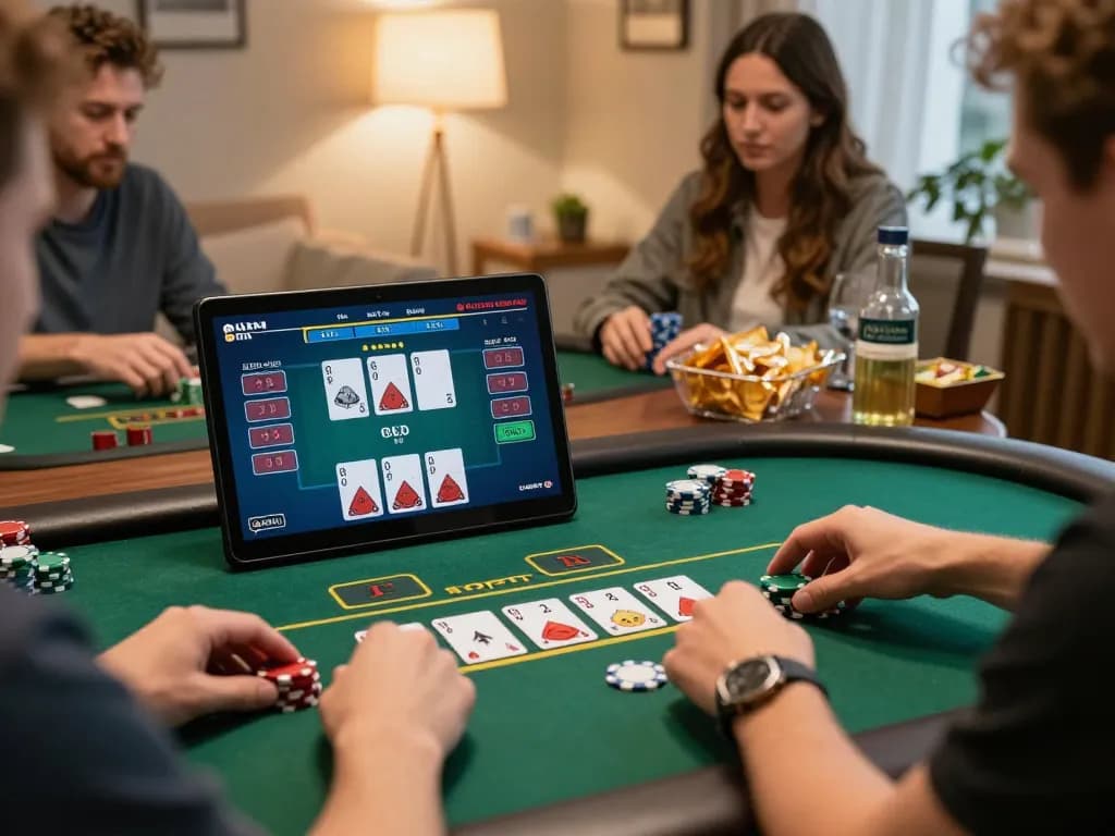 Players strategically engaging in a high-stakes blackjack game at home on 789win1 platform