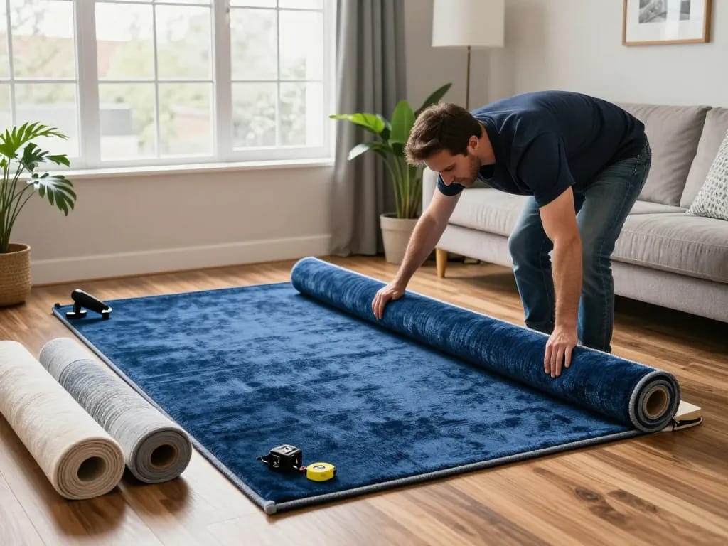 Expert carpet fitting services West London in a cozy living room with stylish decor