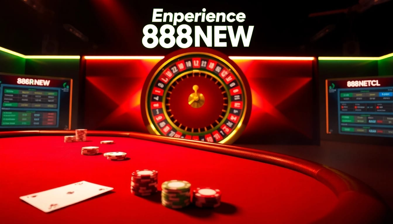 Experience the excitement of online gambling at 888NEW with vibrant tables and live betting options.