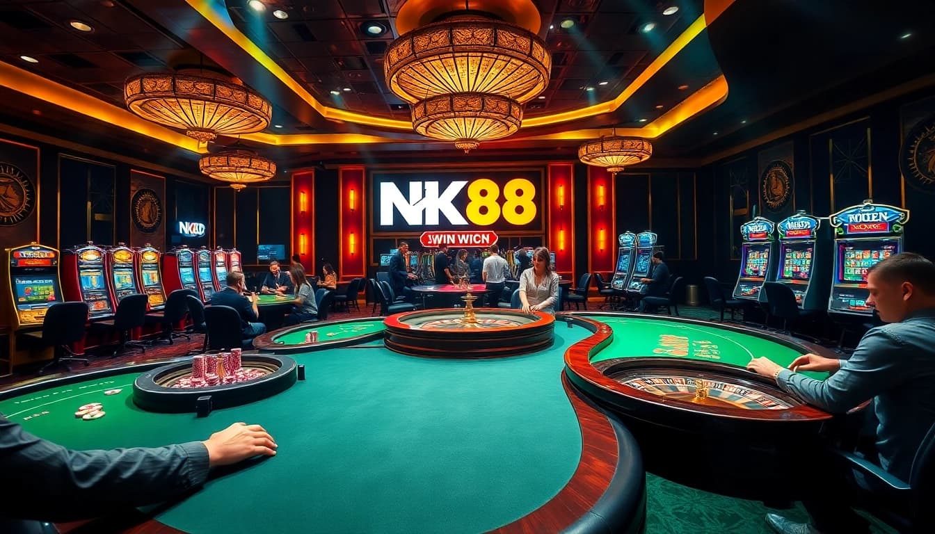 Experience the thrill of nk88 win with high-stakes gaming in a vibrant casino environment.