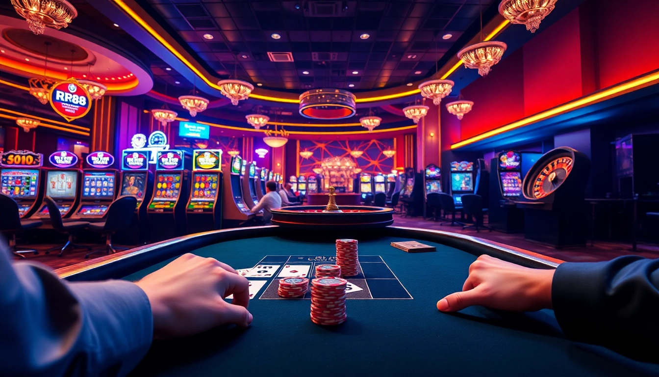 Experience the thrill of RR88 Trang Chủ as players celebrate their big wins at the casino table.