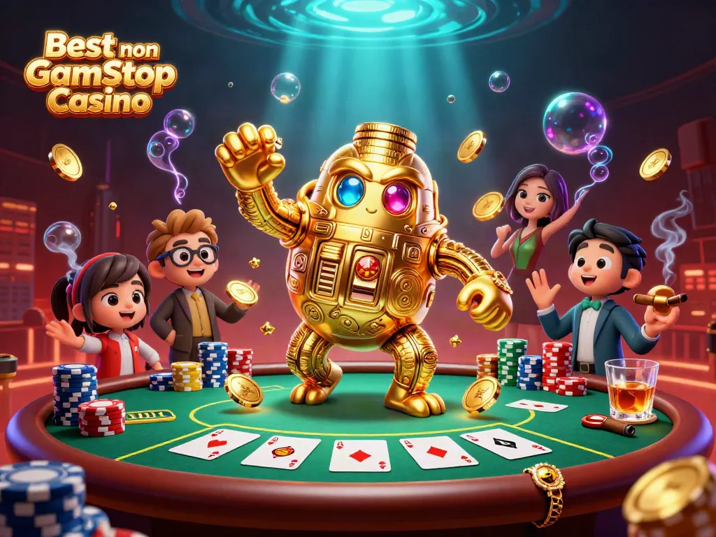Engage with the thrilling environment of the Best non Gamstop Casino filled with vibrant characters and dynamic game elements.