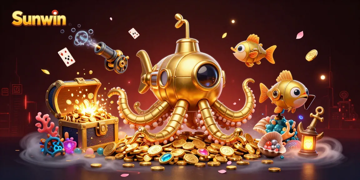 Experience thrilling gambling adventures with Sunwin's vibrant underwater casino scene.