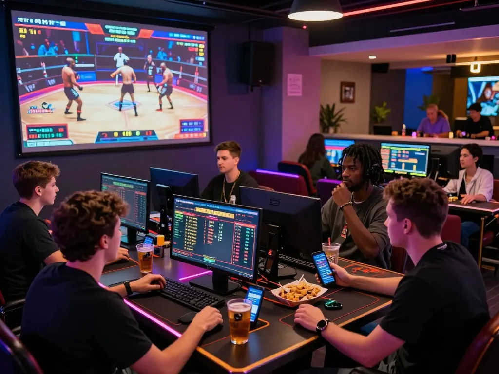 Exciting Ga179 online betting scene with diverse players engaged in live gaming.