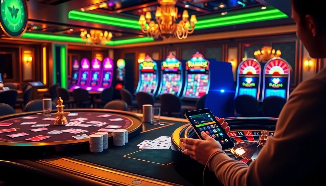 Experience thrilling wins at https://mtr888.com/ with vibrant online casino visuals showcasing game tables and roulette.