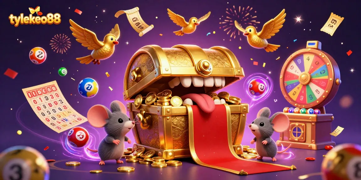 Engage with tylekeo88's vibrant gaming universe featuring animated lottery adventures and treasure chests.