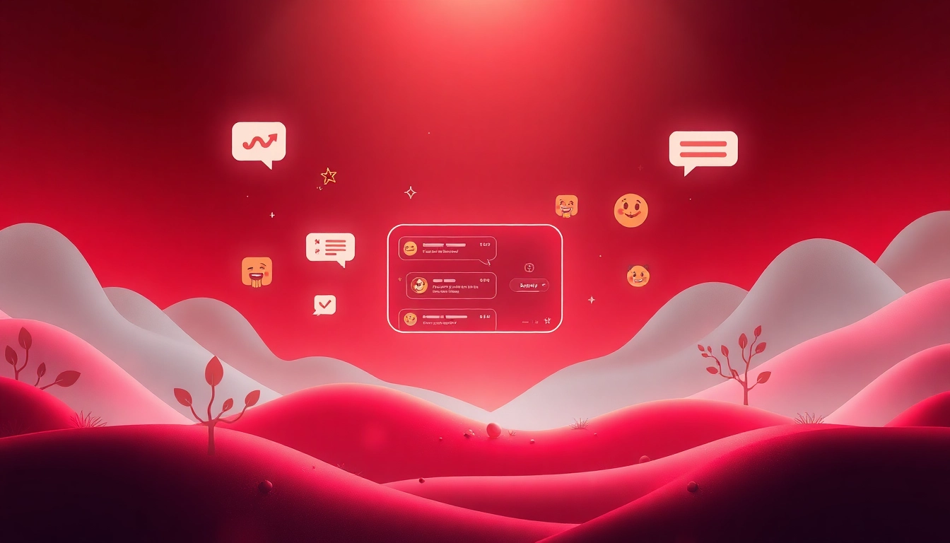 Engaging spicy chat interface showcasing interactive AI chatbots in a vibrant digital environment.