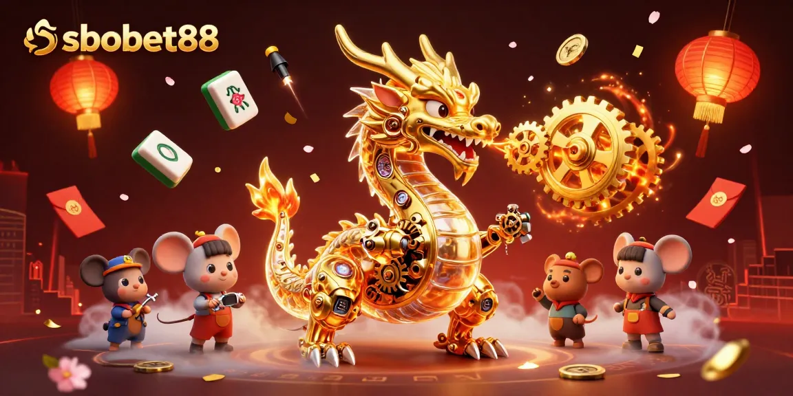 Place bets with sbobet88 in a vibrant 3D casino illustration showcasing engaging gaming elements.